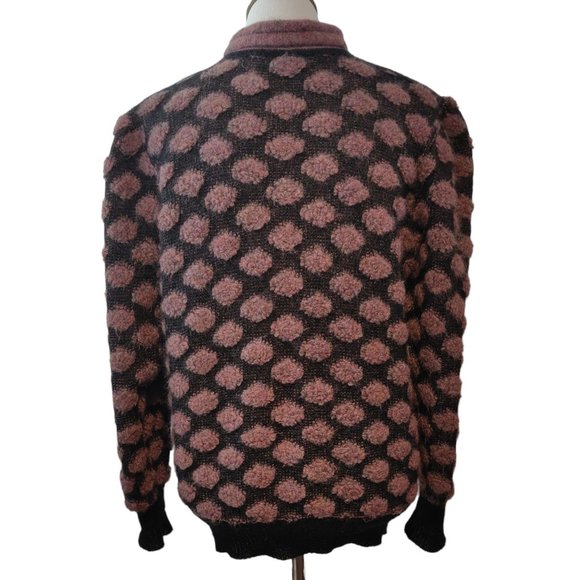 Nella Marchini Womens Vintage Mohair Blend Button Up Pockets Cardigan 40 US 6-8? - Picture 3 of 8